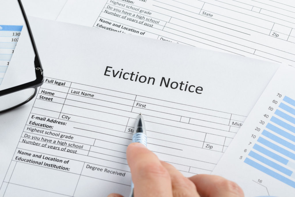 trouble tenant eviction harris county